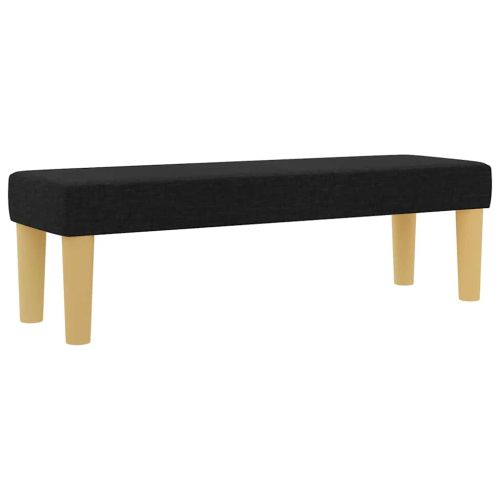 Легло с пружинирана основа с матрак Черно 160 x 200 cm текстил