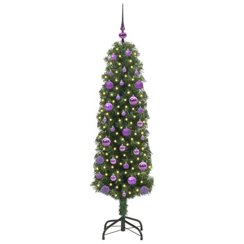 С изкуствено коледно дърво с 150 LED светодиода Зелен 150 cm