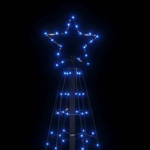 Коледна светеща елха с шипове 220 LED синя 180 см