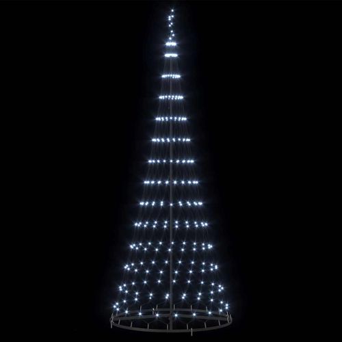 LED Коледна Елха с 295 LED светодиода Хладно бяло 250 cm Метал
