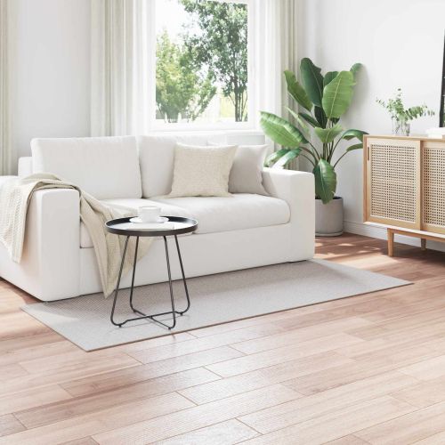 Килими за помещение LUGO Кремав и сив 200 x 80 см Полиестер