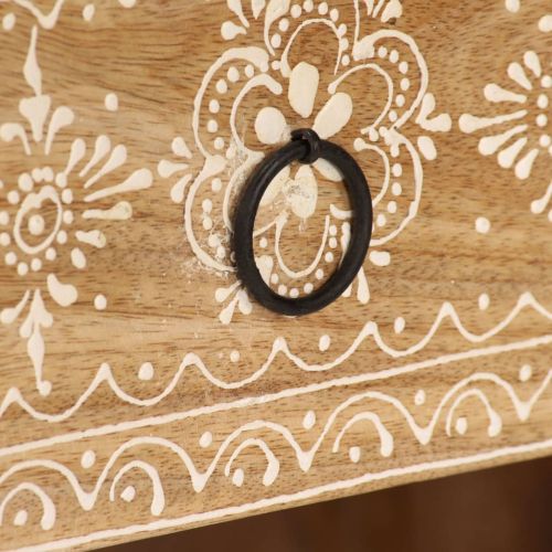 ТВ шкаф, мангово дърво масив, 120x30x40 cм