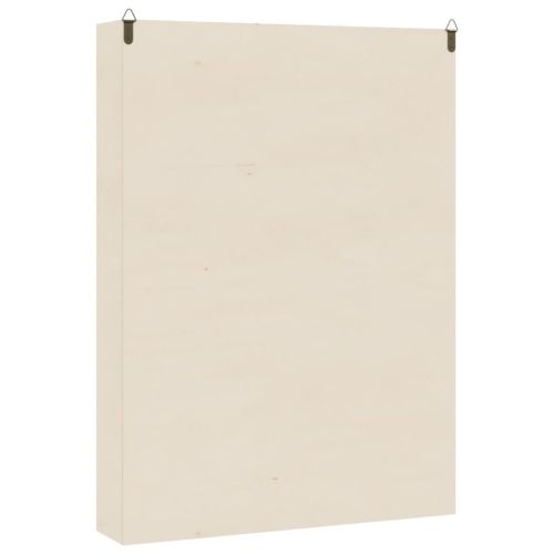 Дървена колекционерска витрина с 6 рафта 40x8,5x55 см