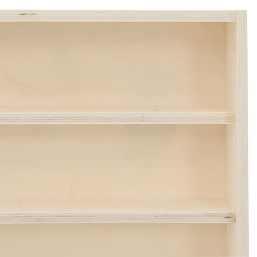 Дървена колекционерска витрина с 6 рафта 40x8,5x55 см