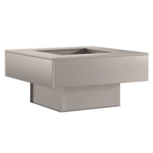 Огнище Кафяво 80 x 80 x 40 cm Патинираща стомана