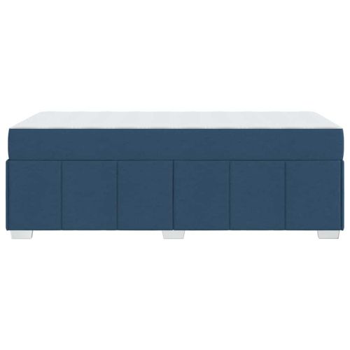 Рамка за легло с матрак Синьо 120 x 190 cm текстил