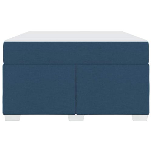 Рамка за легло с матрак Синьо 120 x 190 cm текстил