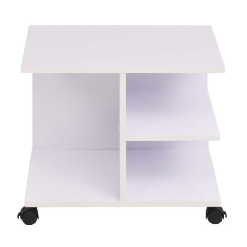 Подвижна етажерка, 50x35x42 см, бял