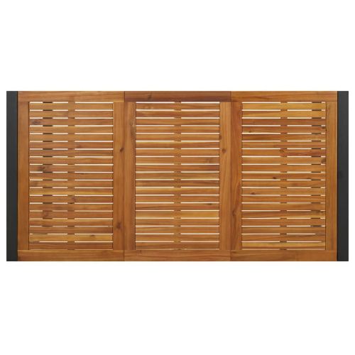 Комплект за хранене в градината 7 pcs Бежов и кафяв полиратан