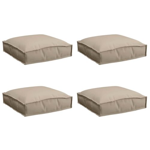 Възглавница 4 pcs Таупе 40 x 40 x 8 см Оксфордска тъкан