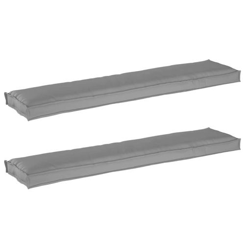Комплект възглавници за палет 2 pcs Сив 180 x 40 x 8 см