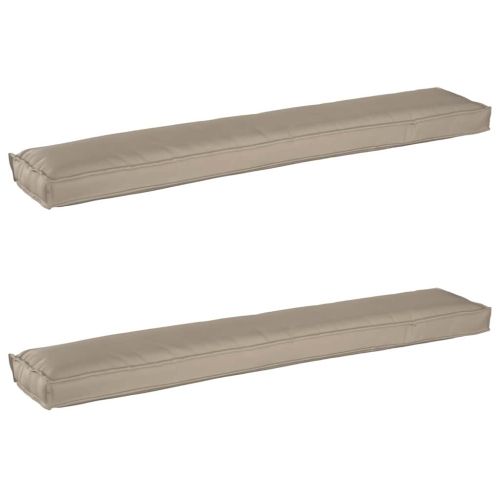 Комплект възглавници за палет 2 pcs Таупе 200 x 40 x 8 см