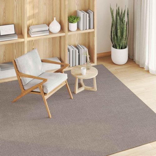 Килими за помещение Квадратна LUGO Таупе 120 x 120 cm Полиестер