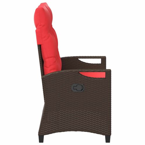 Градинска пейка Кафяво и червено 105 x 60 x 112 см