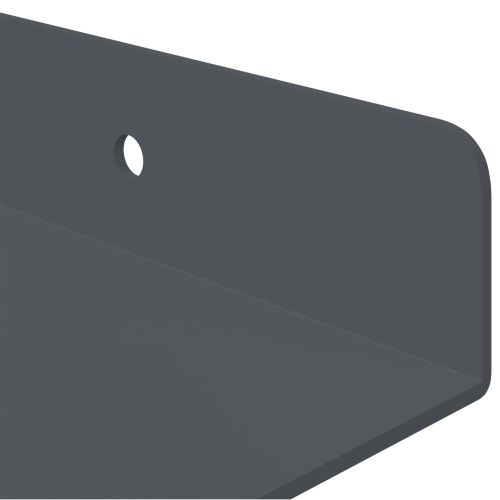Плаващ рафт 3 бр. Антрацит 40 x 9 x 2,5 см Стомана