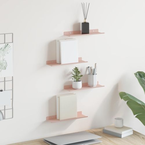 Плаващ рафт 4 pcs Розово 30 x 9 x 2,5 см Стомана