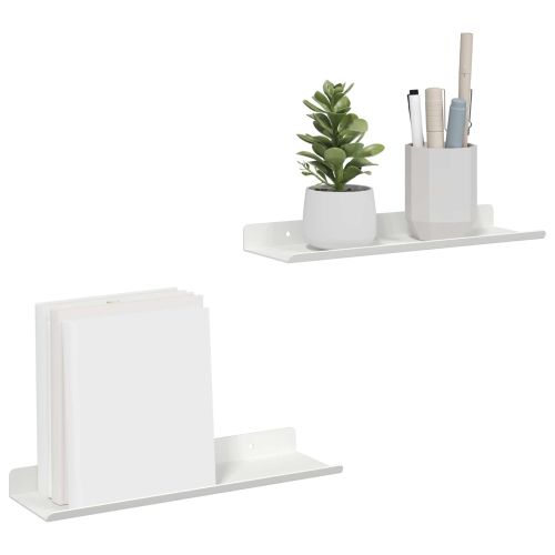 Плаващ рафт 2 pcs Бял 30 x 9 x 2,5 см Стомана