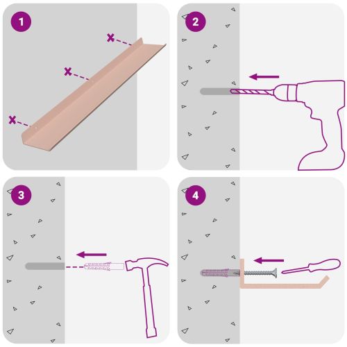 Плаващ рафт 4 pcs Розово 60 x 9 x 2,5 см Стомана