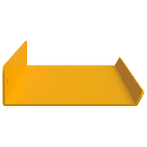 Плаващ рафт 4 pcs Горчично жълто 60 x 8,5 x 2,5 см Стомана