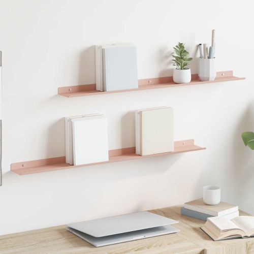 Плаващ рафт 2 pcs Розово 80 x 9 x 2,5 см Стомана