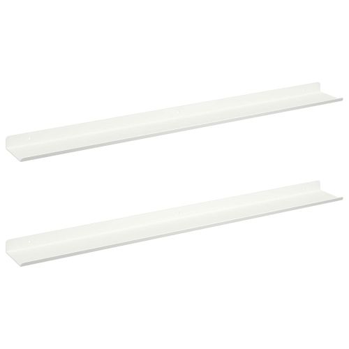 Плаващ рафт 2 pcs Бял 80 x 9 x 2,5 см Стомана