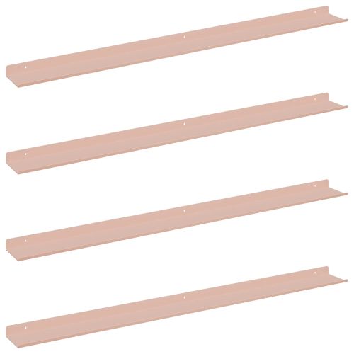 Плаващ рафт 4 pcs Розово 100 x 9 x 2,5 см Стомана