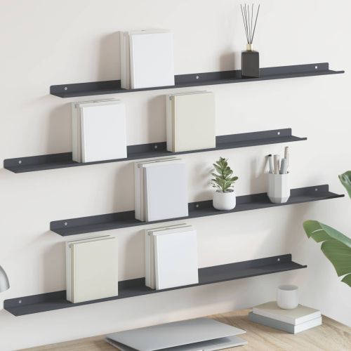 Плаващ рафт 4 pcs Антрацит 100 x 9 x 2,5 см Стомана