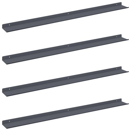 Плаващ рафт 4 pcs Антрацит 100 x 9 x 2,5 см Стомана