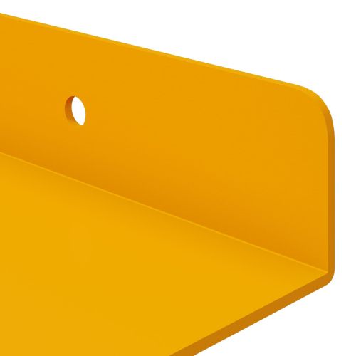 Плаващ рафт 4 pcs Горчично жълто 100 x 9 x 2,5 см Стомана