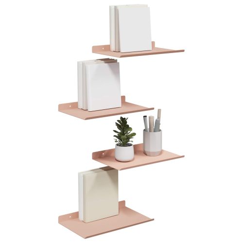 Плаващ рафт 4 pcs Розово 30 x 18 x 2,5 см Стомана