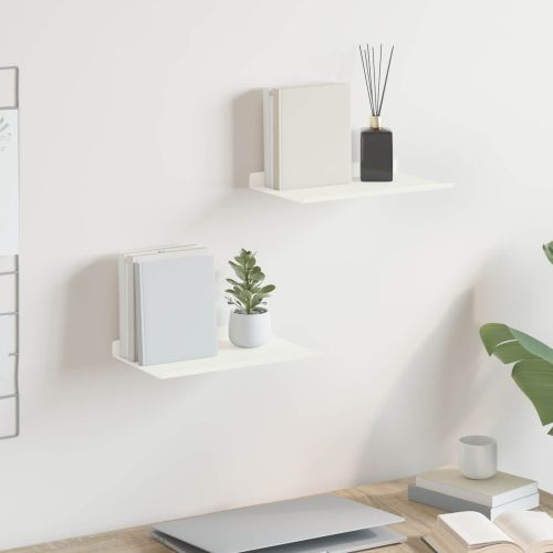 Плаващ рафт 2 pcs Бял 30 x 18 x 2,5 см Стомана