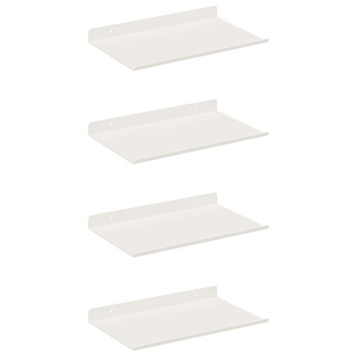 Плаващ рафт 4 pcs Бял 30 x 18 x 2,5 см Стомана