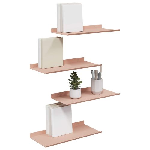 Плаващ рафт 4 pcs Розово 40 x 18 x 2,5 см Стомана