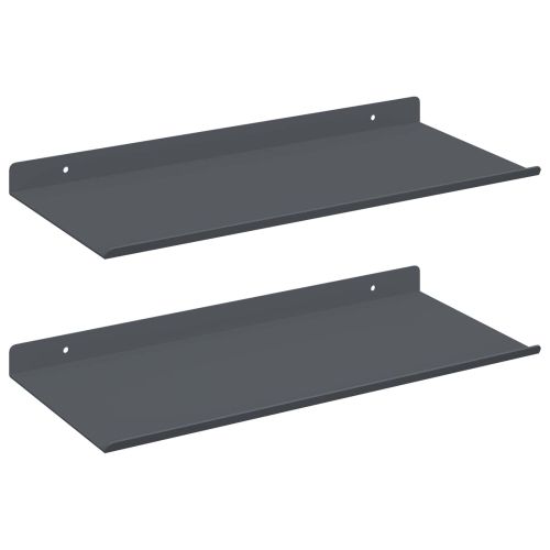 Плаващ рафт 2 pcs Антрацит 40 x 18 x 2,5 см Стомана