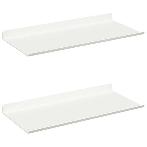 Плаващ рафт 2 pcs Бял 40 x 18 x 2,5 см Стомана