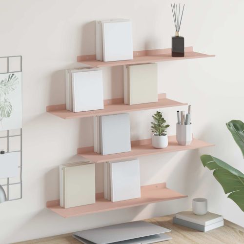 Плаващ рафт 4 pcs Розово 60 x 18 x 2,5 см Стомана