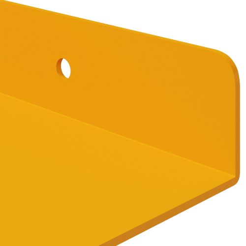 Плаващ рафт 2 pcs Горчично жълто 60 x 18 x 2,5 см Стомана