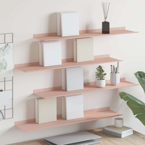 Плаващ рафт 4 pcs Розово 80 x 18 x 2,5 см Стомана