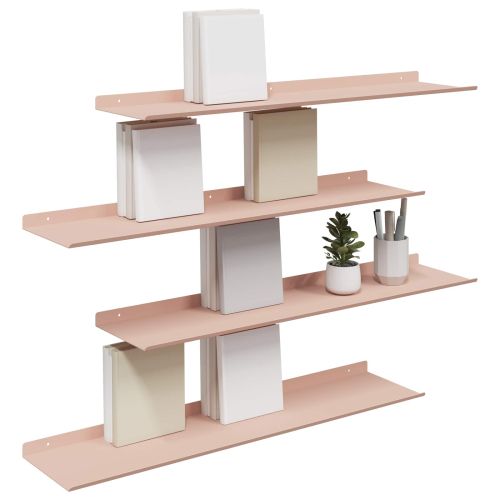 Плаващ рафт 4 pcs Розово 80 x 18 x 2,5 см Стомана