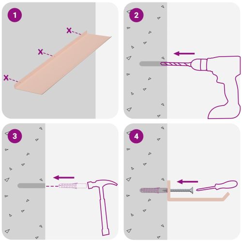 Плаващ рафт 4 pcs Розово 80 x 18 x 2,5 см Стомана