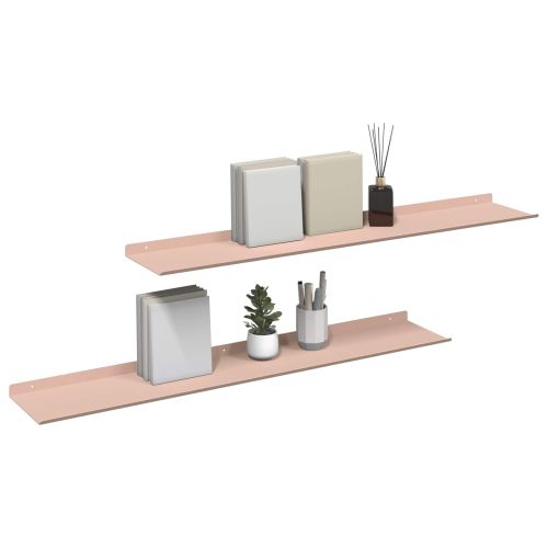 Плаващ рафт 2 pcs Розово 100 x 18 x 2,5 см Стомана