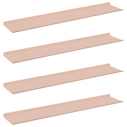 Плаващ рафт 4 pcs Розово 100 x 18 x 2,5 см Стомана