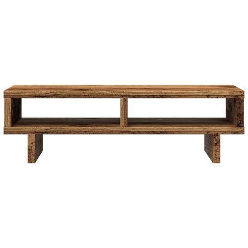Поставка за монитор, старо дърво, 50x27x15 см, инженерно дърво