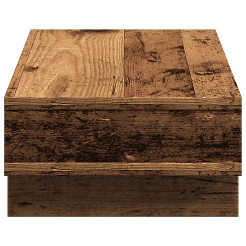 Поставка за монитор, старо дърво, 50x27x15 см, инженерно дърво