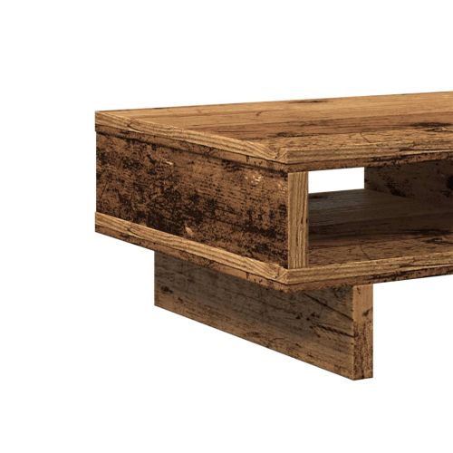 Поставка за монитор, старо дърво, 50x27x15 см, инженерно дърво