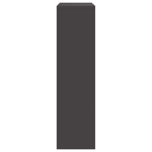 Пощенска кутия за пратки с врата Черно 44 x 22 x 82 см Стомана