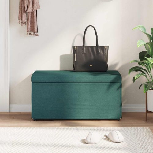 Стук Тъмен зелен 81 x 41 x 40 cm Текстил и конструирано дърво