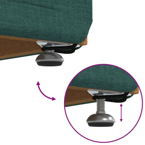 Стук Тъмен зелен 81 x 41 x 40 cm Текстил и конструирано дърво