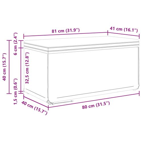 Стук Тъмен сив 81 x 41 x 40 cm Кадифе и инженерна дървесина