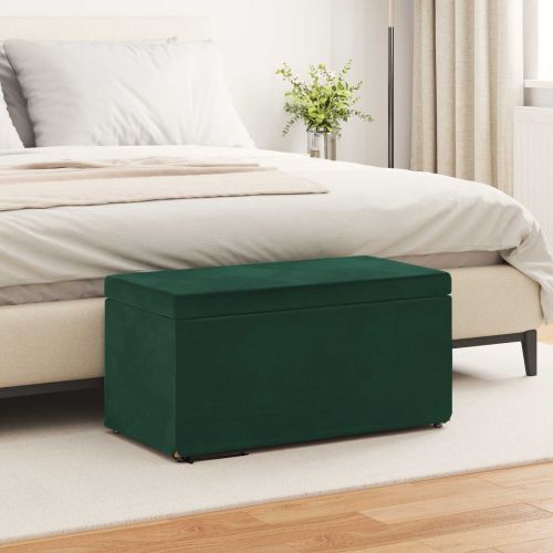 Стук Тъмен зелен 81 x 41 x 40 cm Кадифе и инженерна дървесина